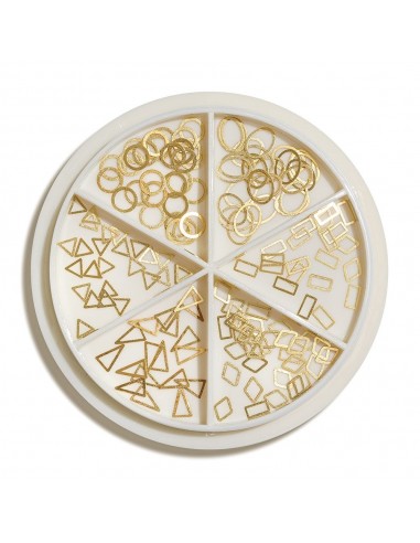Cupio Metallic Ornaments Wheel - Gold Shapes